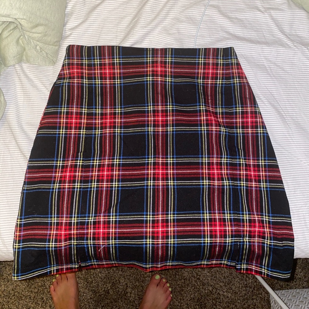 Brandy Melville plaid Cara skirt